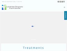 Tablet Screenshot of lincolnparkchiropractic.com